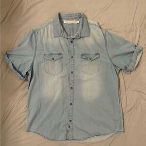 Calvin Klein Jeans Blue Casual Button Down Shirt